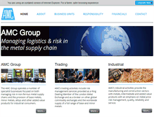 Tablet Screenshot of amcgroup.com